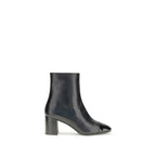 Carel Paris Black Leather Ankle Boots