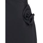 Magda Butrym Black Cotton Cocktail Dress