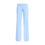 Balenciaga Light Blue Triacetate Casual Pants