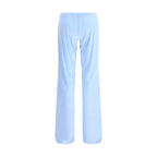 Balenciaga Light Blue Triacetate Casual Pants