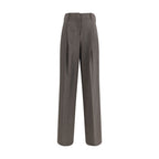 P.A.R.O.S.H. Gray Elastane Dress Pants
