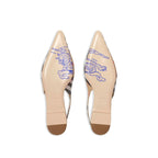 Burberry Brown Fabric Ballet Flats