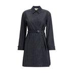 Fendi Blue Cotton Casual Dress