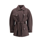 The Andamane Purple Polyester Coat