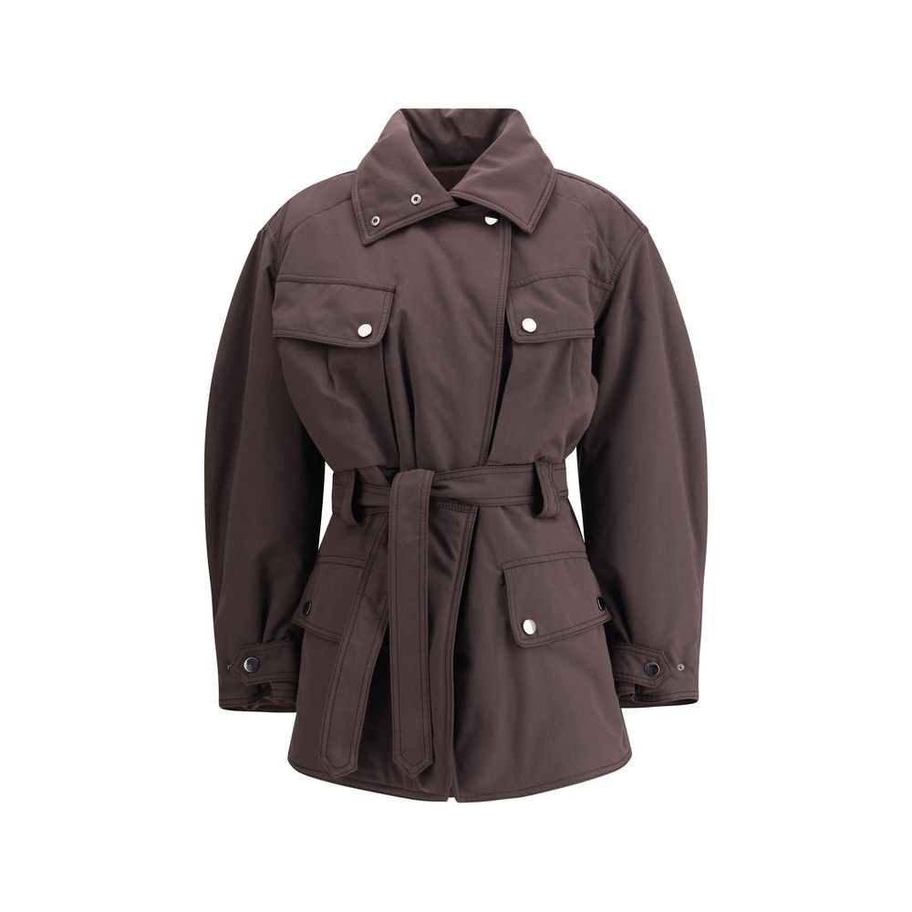 The Andamane Purple Polyester Coat