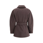 The Andamane Purple Polyester Coat