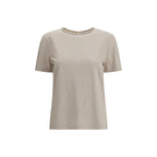 Brunello Cucinelli Beige Cotton T-Shirt