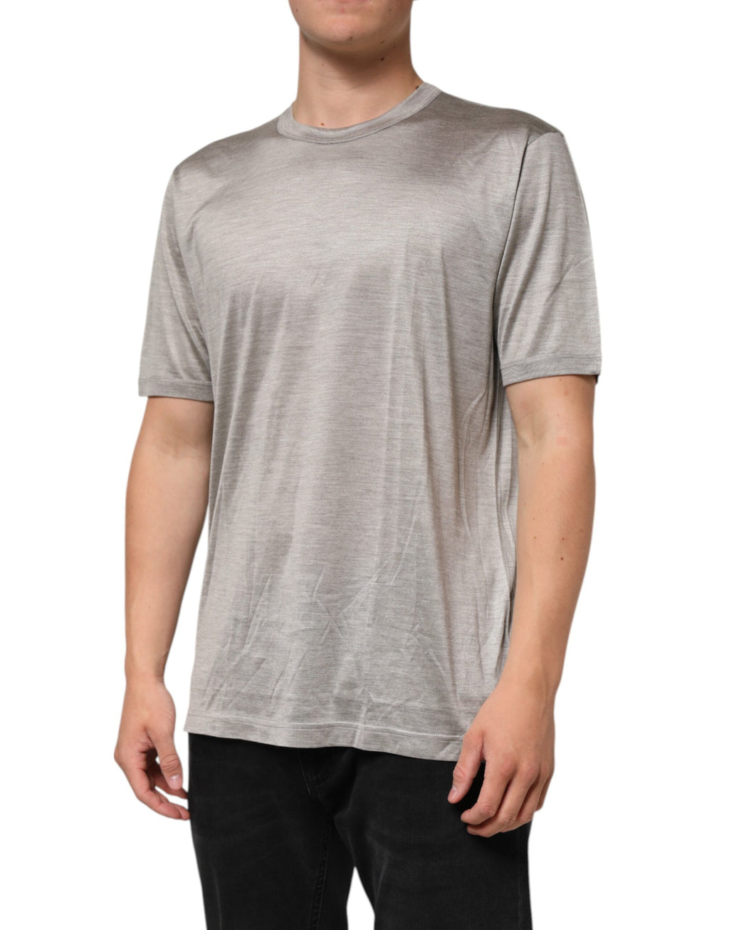 Dolce & Gabbana Beige Hazelnut Cotton Shortsleeve Shirt T-shirt