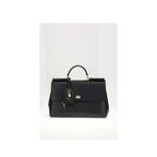 Dolce & Gabbana Black Calf Leather Bos Taurus Shoulder Bag