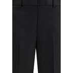 Lardini Black Wool Dress Pants