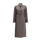 Fendi Brown Silk Casual Dress