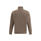 Brooksfield Brown Fleece Wool Turtleneck