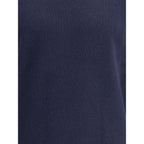 Brooksfield Blue Fleece Wool Turtleneck