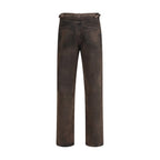 Haikure Brown Cotton Relaxed Fit Jeans