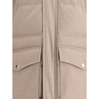 Brunello Cucinelli Beige Cashmere Coat