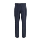 Etro Blue Wool Cargo Pants
