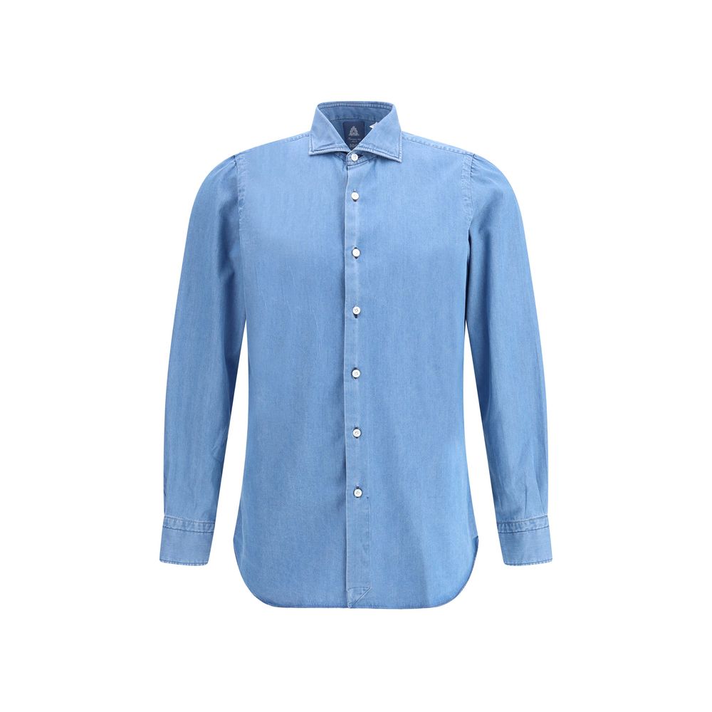 Finamore Blue Denim Shirt