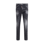 Dsquared² Black Cotton Slim Fit Jeans