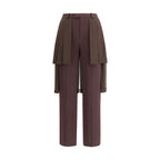 Undercover Brown Acetate Casual Pants