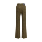 Saint Laurent Green Cotton Casual Pants