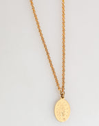 Dolce & Gabbana Gold Medallion Metal Chain Charm Men Pendant Necklace