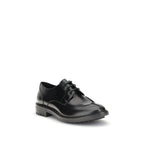 Saint Laurent Black Calf Leather Bos Taurus Oxfords And Derbies