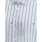 Etro White Cotton Pattern Shirt