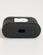 Dolce & Gabbana Black White Rubber Embossed Logo Accessory Airpods Case
