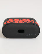 Dolce & Gabbana Black Orange Rubber Logo Embossed Accessory Airpods Case