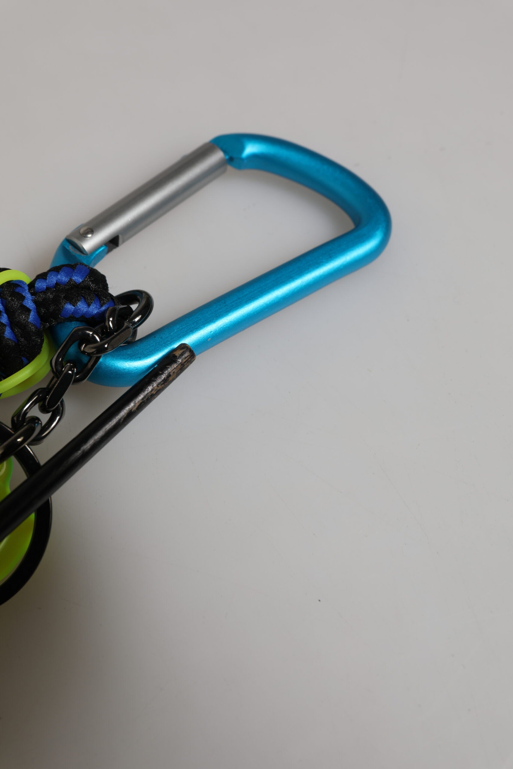 Dolce & Gabbana Multicolor Polyester Tape String DG Logo Keychain Keyring