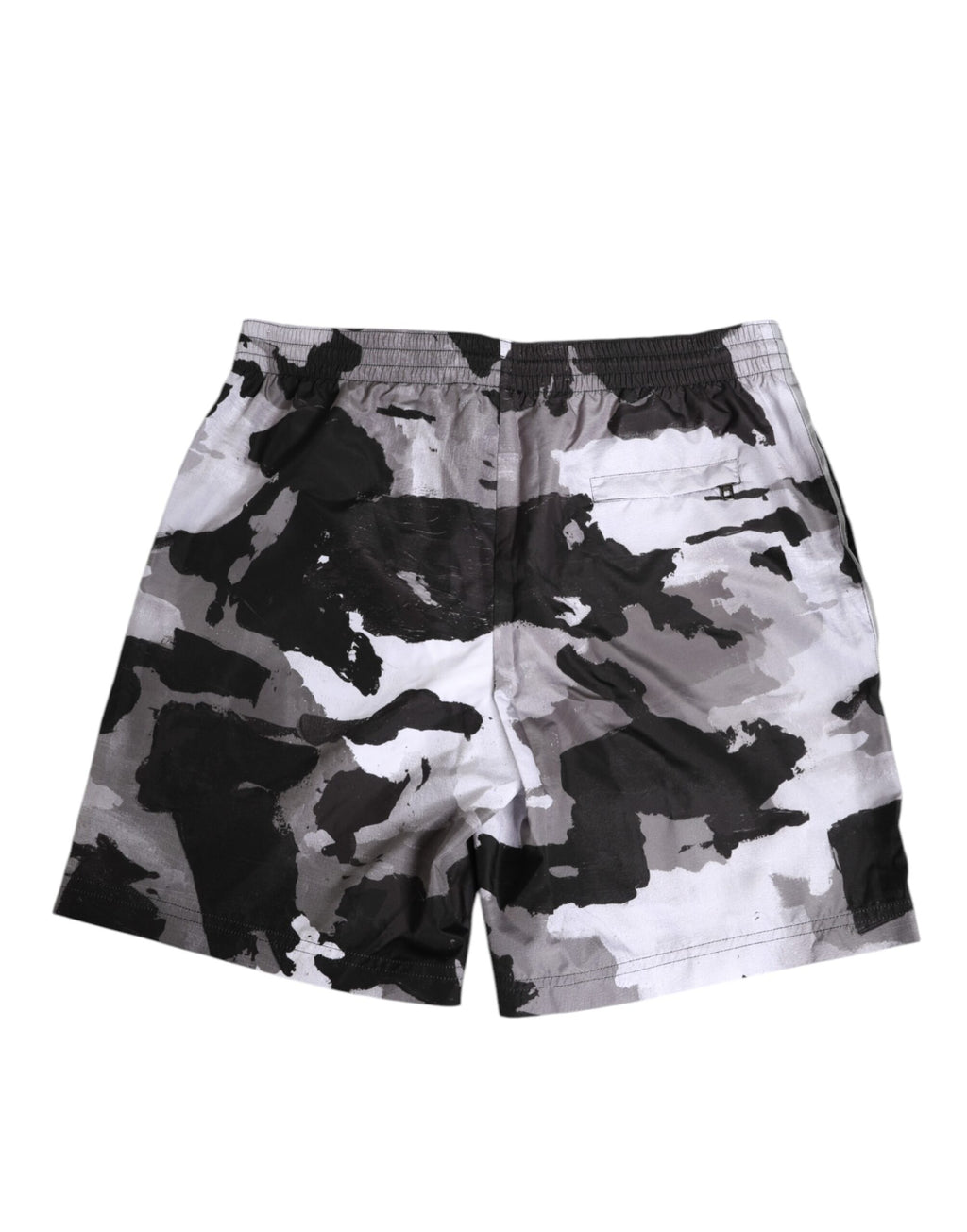 Dolce & Gabbana Black White Camouflage DG Logo Men Swimwear