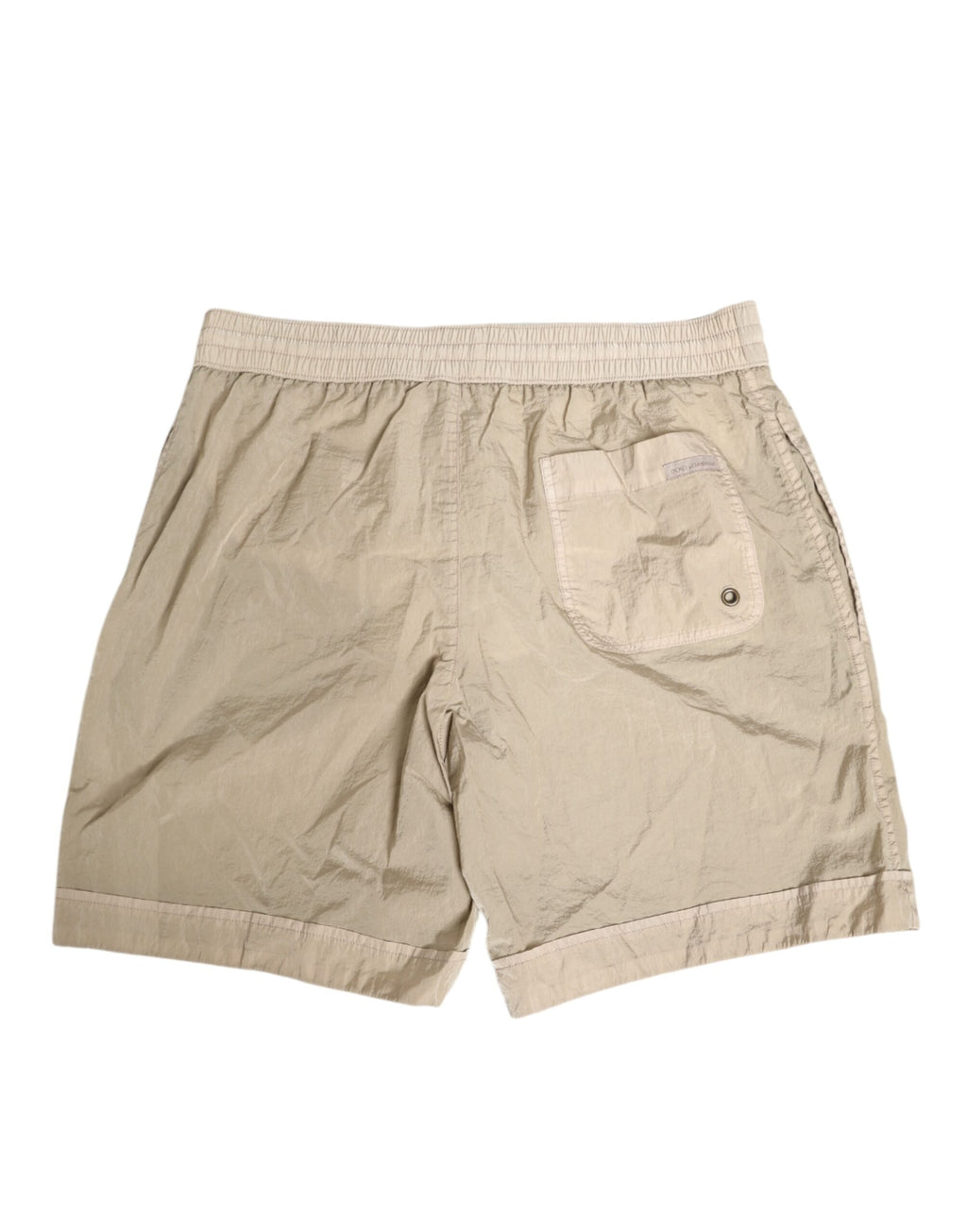 Dolce & Gabbana Beige Nylon Beachwear Men Boxer Short Swimwear
