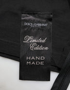 Dolce & Gabbana Black Cotton Sleeveless Tank Top DG Logo Men T-shirt