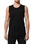 Dolce & Gabbana Black Cotton Sleeveless Underwear Men Tank Top