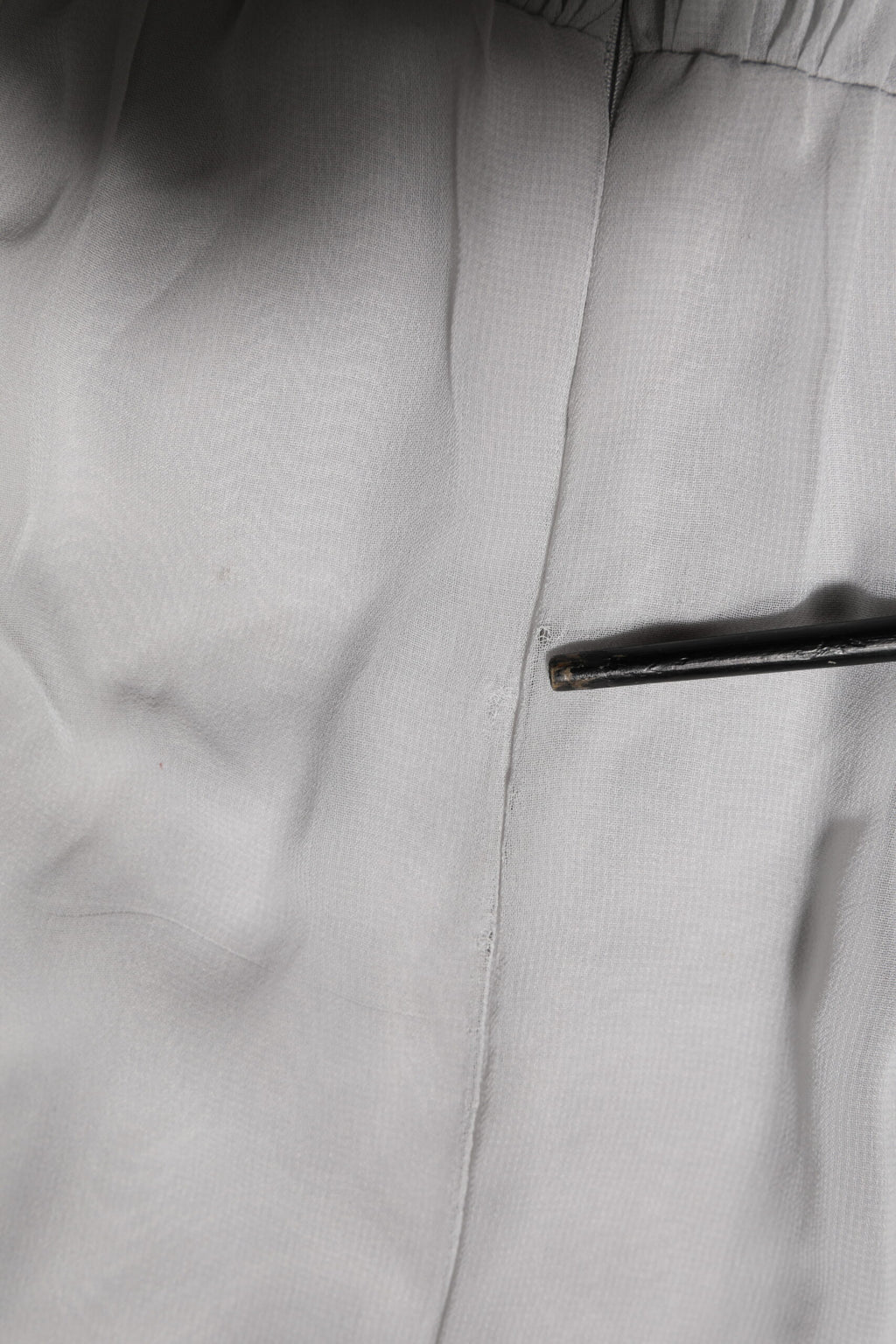 Dolce & Gabbana Grey Pleated Maxi Long Sleeve Silk Blend Gown Dress