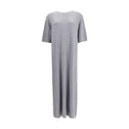 Khaite Gray Wool Casual Dress