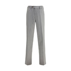 Lardini Gray Fleece Wool Chino Pants