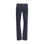 Tom Ford Blue Cotton Straight-Leg Jeans