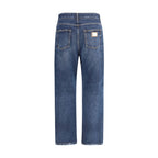 Dolce & Gabbana Blue Cotton Boyfriend Jeans