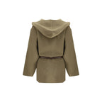 Jacob Cohen Brown Fleece Wool Coat