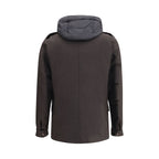 MooRER Brown Fleece Wool Coat