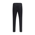 Cruna Black Fleece Wool Dress Pants