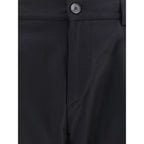 Cruna Black Fleece Wool Dress Pants