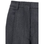 The Latest Gray Polyester Casual Pants