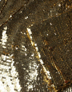 Dolce & Gabbana Gold Sequin Long Sleeve Mini Dress