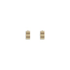 Jil Sander Gold Brass Earrings