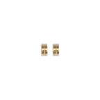 Jil Sander Gold Brass Earrings