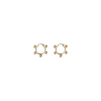 Jil Sander Gold Brass Earrings