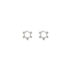 Jil Sander Silver Brass Earrings