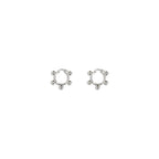 Jil Sander Silver Brass Earrings